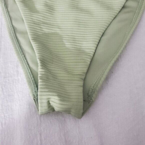 PACSUN Limited Edition Light Green "ALANNA" Ribbed Ring Bikini Bottom- NWT - Picture 13 of 14